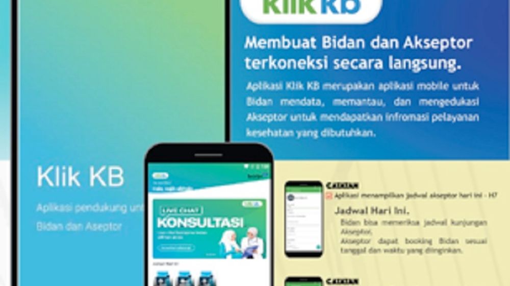 <p>Aplikasi Klik KB. / Bkkbn.go.id</p>
