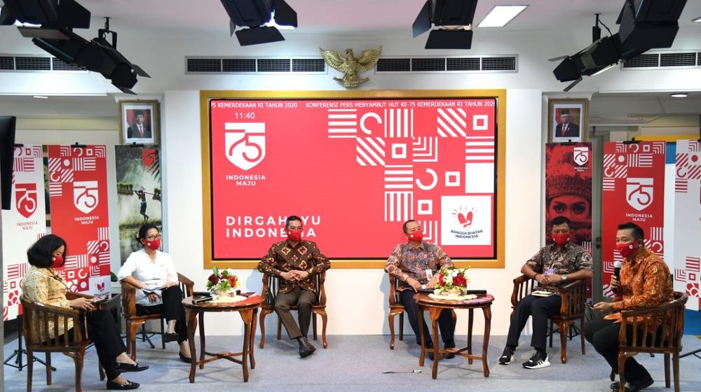 <p>Penjelasan Logo HUT ke-75 RI. / Setneg.go.id</p>
