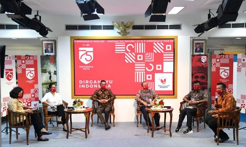 <p>Penjelasan Logo HUT ke-75 RI. / Setneg.go.id</p>
