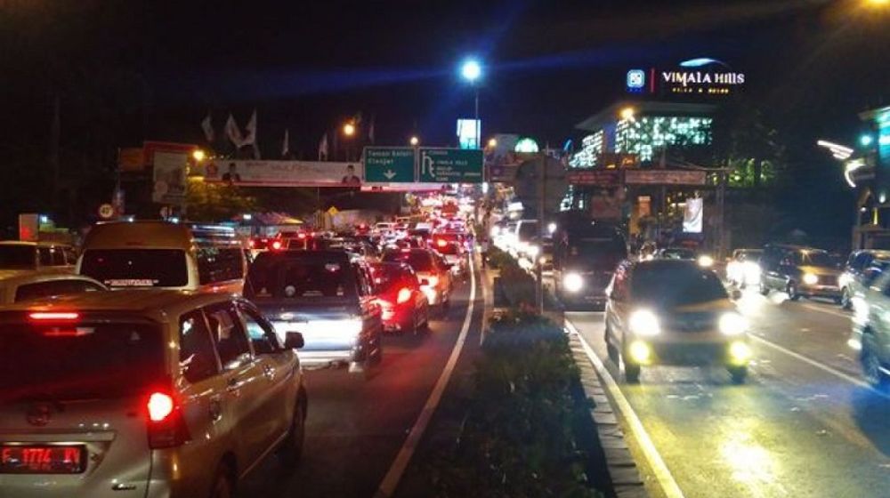 <p>Kemacetan parah terjadi di jalur Puncak, Bogor, Jawa Barat. / Dok. NTMC Polri</p>
