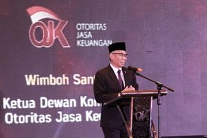 Ketua Dewan Komisioner Otoritas Jasa Keuangan Wimboh Santoso.