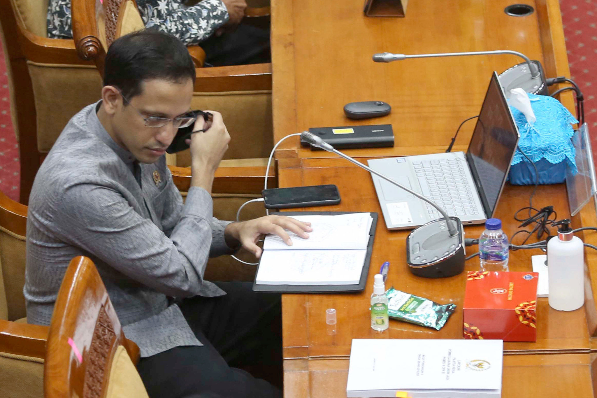 <p>Menteri Pendidikan dan Kebudayaan Nadiem Makarim. Foto: Ismail Pohan/TrenAsia</p>
