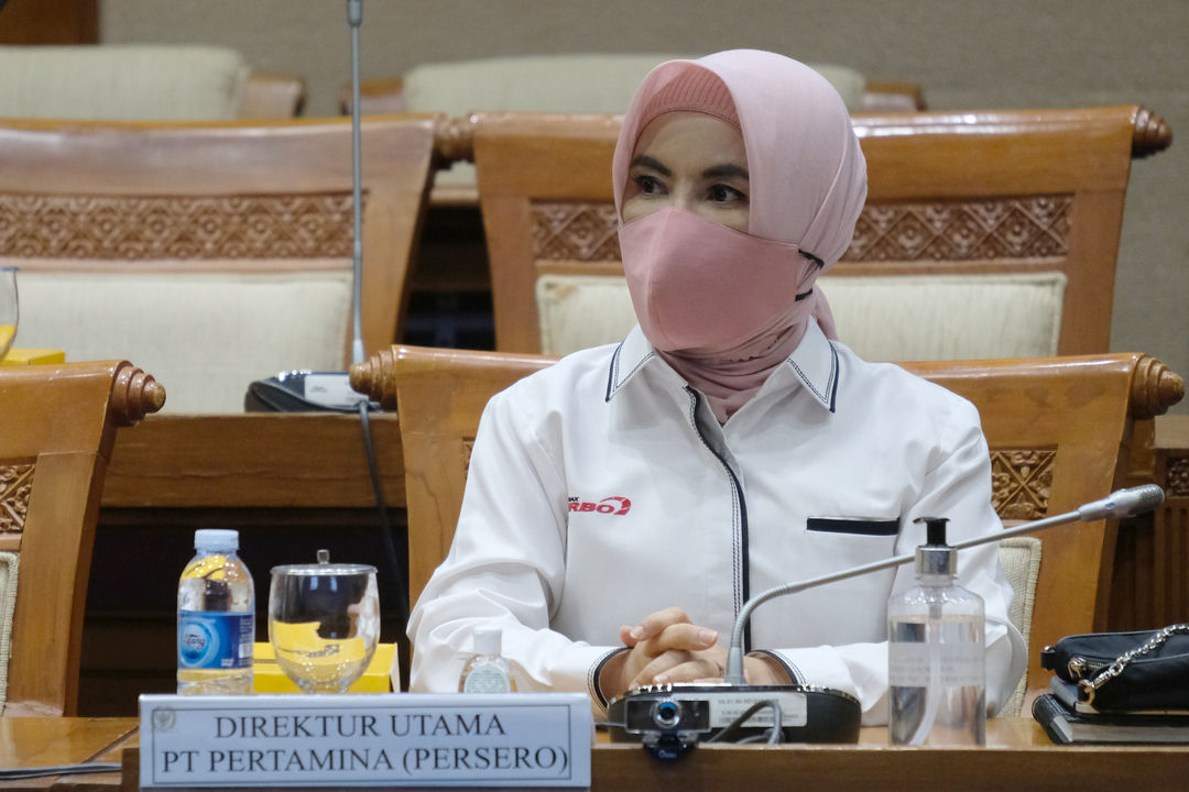 <p>Direktur Utama PT Pertamina (Persero) Nicke Widyawati . Foto: Ismail Pohan/TrenAsia</p>
