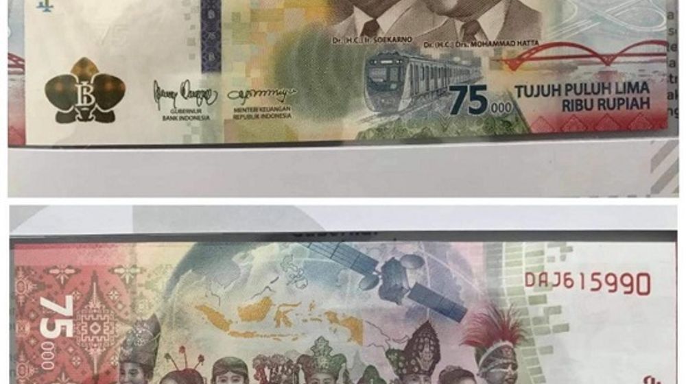 <p>Uang rupiah baru pecahaan Rp75.000 yang dirilis untuk memperingati HUT ke-75 RI. / Istimewa</p>
