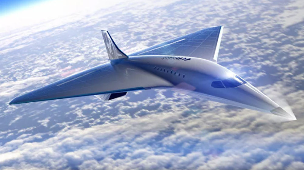 <p>Konsep pesawat penumpang supersonik yang diusulkan The Spaceship Company/Foto: The Spaceship Company</p>
