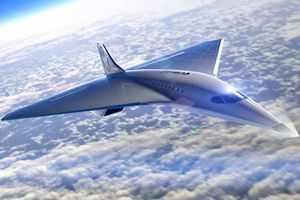 <p>Konsep pesawat penumpang supersonik yang diusulkan The Spaceship Company/Foto: The Spaceship Company</p>
