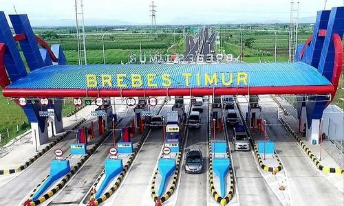 Proyek exit tol Brebes Timur yang dibangun oleh PT Waskita Karya Toll Road, anak usaha PT Waskita Karya (Persero) Tbk (WSKT) / Facebook Waskita Karya