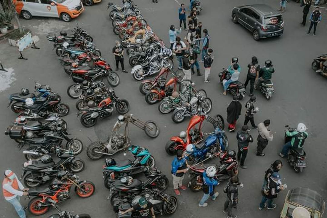 <p>Sejumlah komunitas anak motor yang tergabung dalam Bold Riders tengah berkumpul dalam sebuah acara beberapa waktu lalu. / Istimewa</p>
