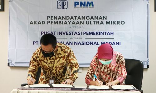 <p>Pusat Investasi Pemerintah (PIP), Kementerian Keuangan menyalurkan pembiayaan Ultra Mikro (UMi) senilai Rp1,2 triliun dengan masa tenggang hingga Desember 2020 kepada PT Permodalan Nasional Madani (Persero) atau PNM, Selasa, 18 Agustus 2020/ Sumber: Kemenkeu.go.id</p>
