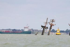 <p>Bangkai kapal era Perang Dunia II di pantai Inggris /Forbes</p>
