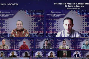<p>Peluncuran Program Kampus Merdeka. / BI</p>
