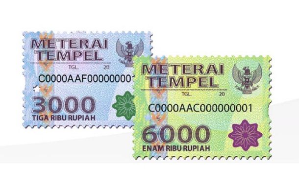 Mulai Januari 2021, Materai Rp3.000 dan Rp6.000 Tidak Berlaku Lagi