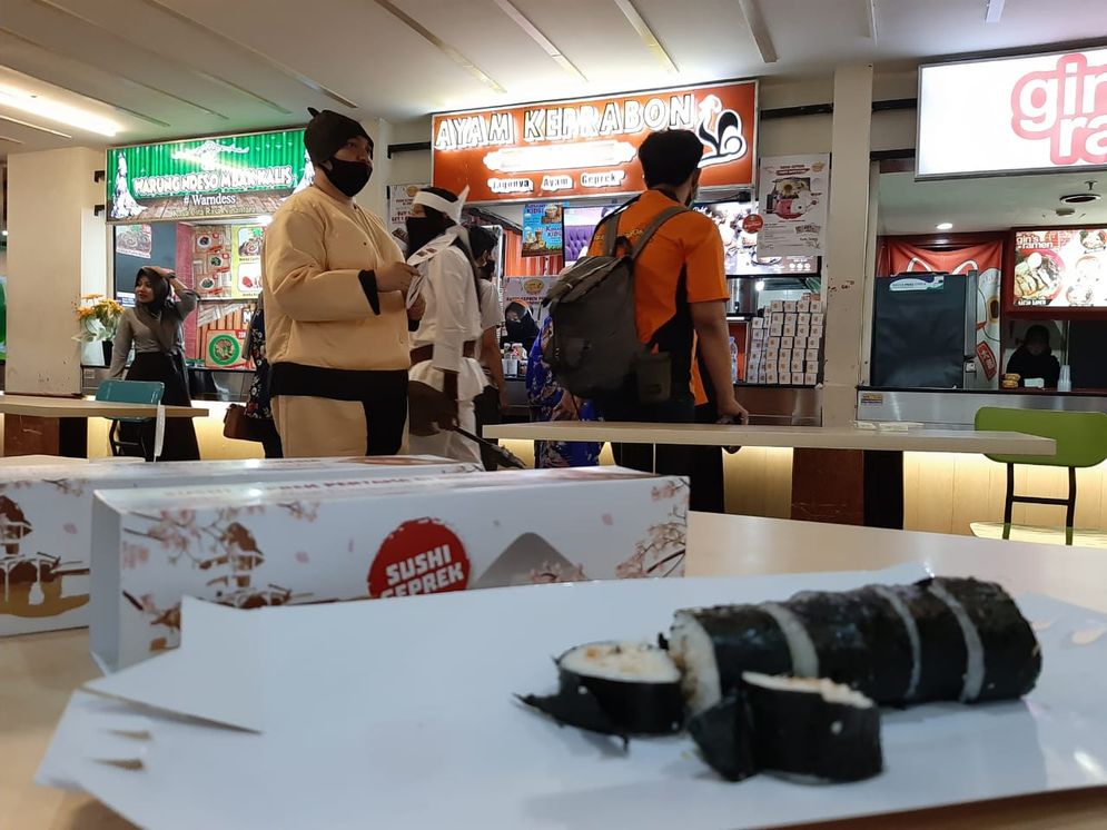 Sushi Geprek ala Ayam Keprabon
