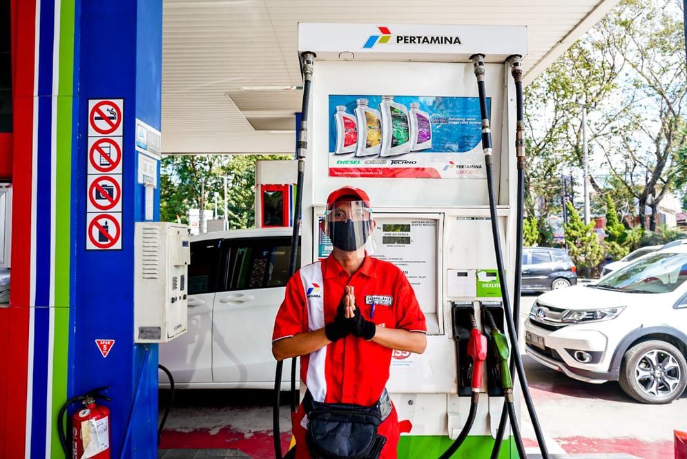 Salah satu SPBU yang telah menerapkan sistem digitalisasi