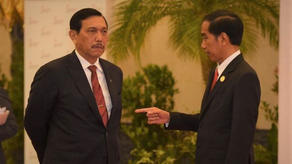 Luhut Pandjaitan bersama Presiden RI Joko Widodo/Foto: Akbar Nugroho Gumay