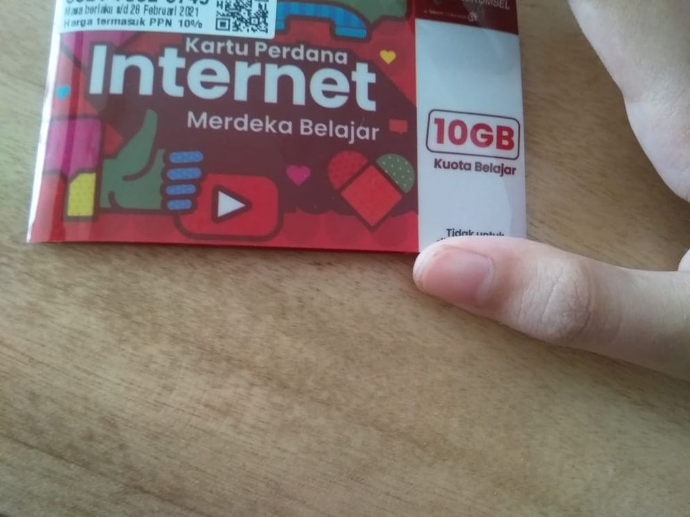 Kartu Perdana Internet  Merdeka Belajar