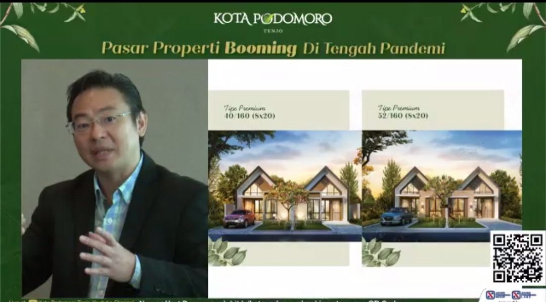 Assistant Vice President Kota Podomoro Zaldy Wihardja menjelaskan keunggulan Kota Podomoro Tenjo