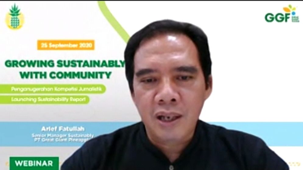 Senior Manager Sustainability Great Giant Foods, Arief Fatullah.