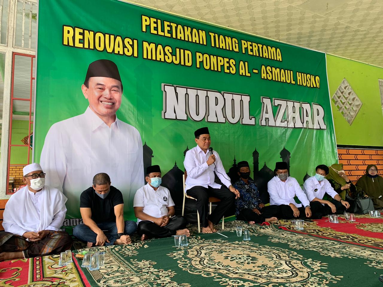 Zairullah saat meresmikan masjid pondok Asmaul Husna