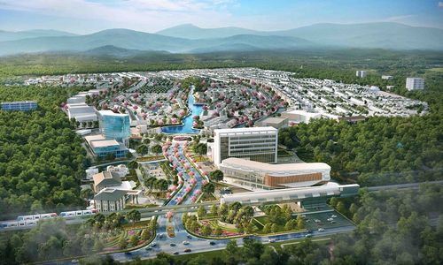 <p>Kawasan residensial rumah tapak mewah Podomoro Park Bandung milik PT Agung Podomoro Park Tbk (APLN) / Podomoropark.com</p>