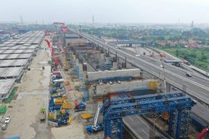 <p>Proyek pembangunan infrastruktur Kereta Api Cepat Jakarta Bandung / Kcic.co.id</p>
