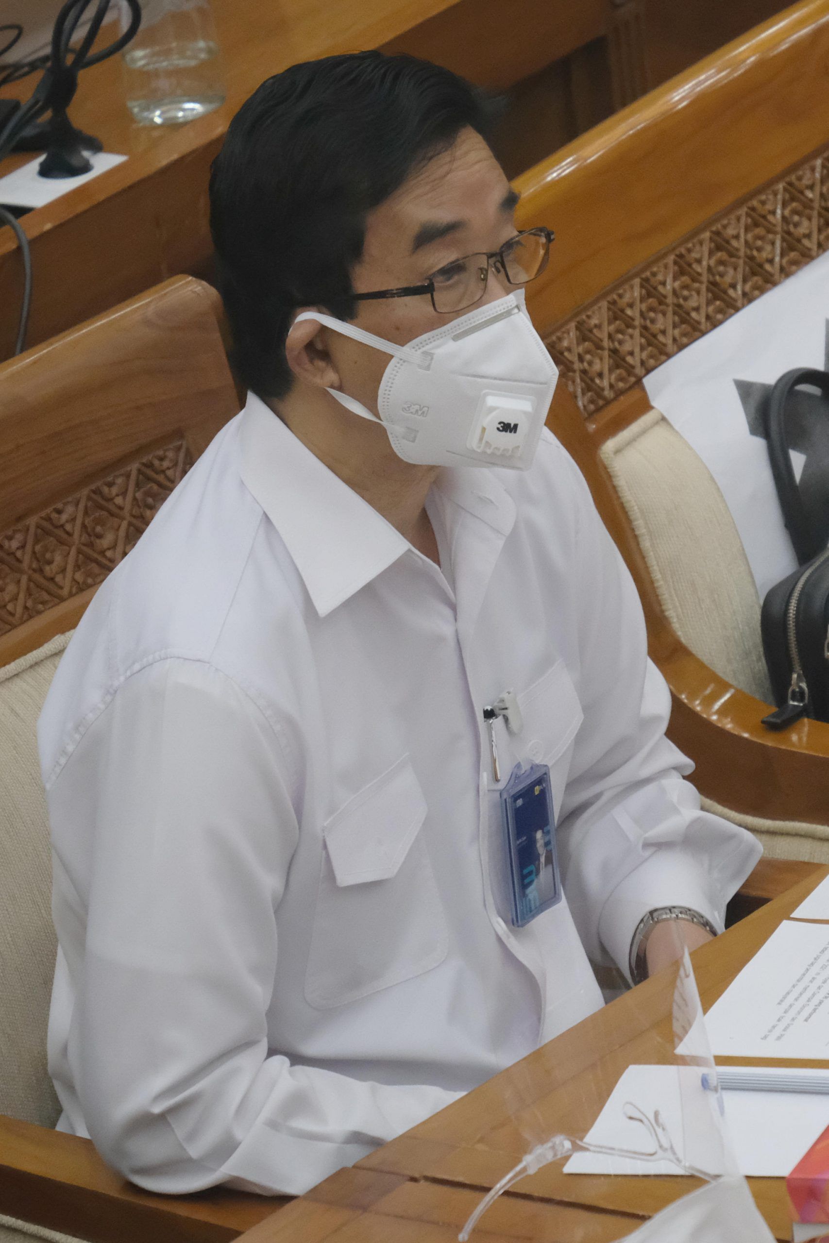 <p>Direktur Utama PLN, Zulkifli Zaini mengikuti rapat dengar pendapat dengan Komisi VI DPR di komplek Parlemen, Senayan, Jakarta, Rabu, 9 September 2020. Rapat dengar pendapat dengan dirut ini membahas penyertaan modal negara Tahun 2021. Foto: Ismail Pohan/TrenAsia</p>
