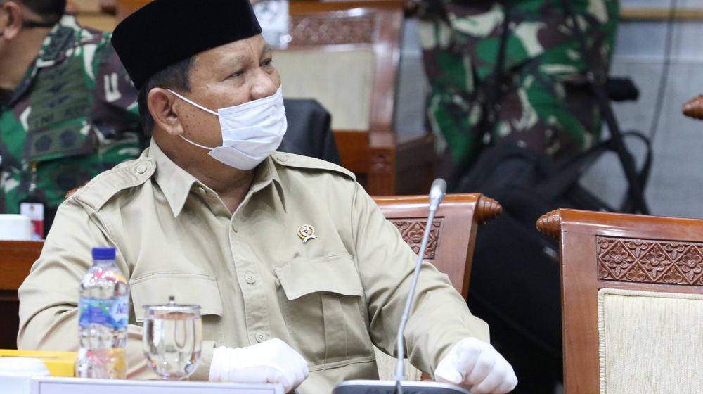 <p>Menhan Prabowo Subianto / Foto: Ismail Pohan/TrenAsia</p>
