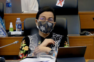 <p>Menteri Keuangan, Sri Mulyani Indrawati mengikuti rapat kerja dengan Badan Anggaran DPR di komplek Parlemen, Senayan, Jakarta, Senin, 7 September 2020. Rapat kerja tersebut membahas Laporan dan Pengesahan hasil Panja Pembahasan RUU Pertanggungjawaban atas Pelaksanaan (P2) APBN TA 2019. Foto: Ismail Pohan/TrenAsia</p>