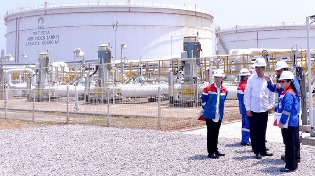 <p>Presiden Joko Widodo Meninjau PT Trans Pacific Petrochemical Indotama (TPPI) milik PT Pertamina (Persero) di Tuban, Jawa Timur. / Dok. Istimewa</p>
