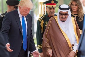 <p>Donald Trump dan Raja Salman/Foto:Independent</p>

