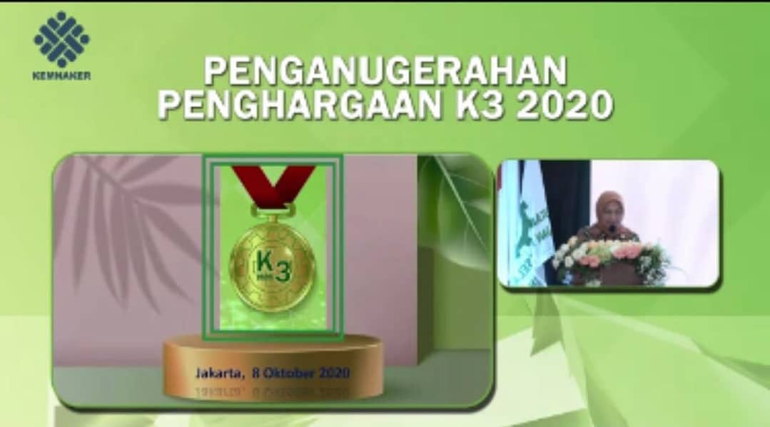 Penghargaan K3 dari Kemenaker