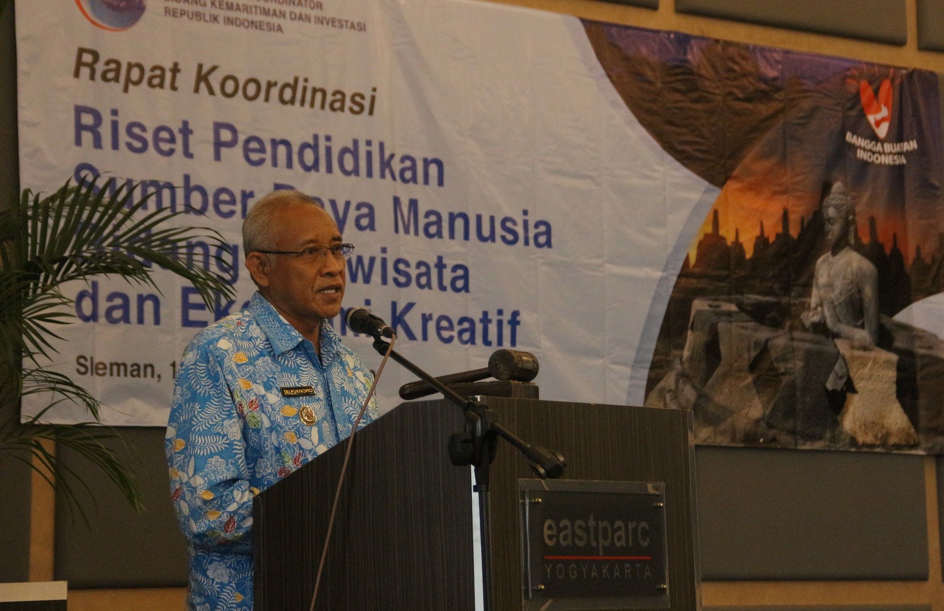 Bupati Sleman H Sri Purnomo saat peresmian