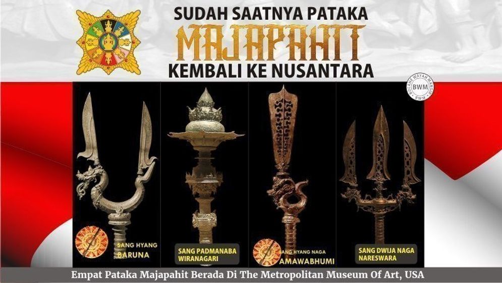 Empat Pataka Majapahit yang tersimpan di Museum New York AS