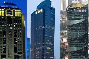 <p>Ilustrasi Bank Mandiri, BCA, dan BNI / Repro</p>
