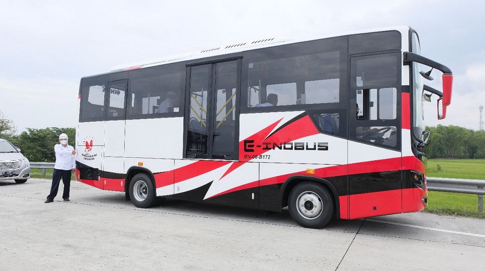 <p>Bus listrik E-INOBUS merupakan kerja sama PT INKA (Persero) dengan Tron-E dari Taiwan dan Piala Mas dari Malang / Dok. INKA</p>
