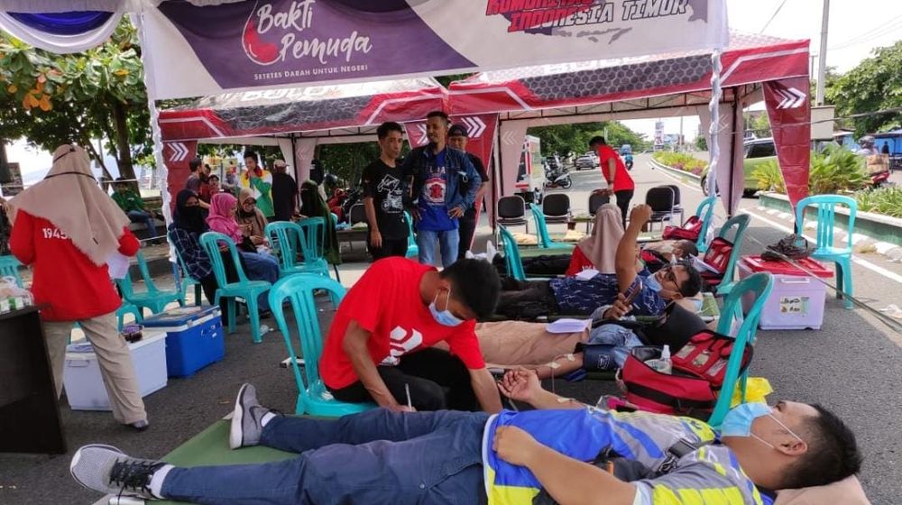 <p>Kegiatan donor darah ‘Bakti Pemuda, Setetes Darah Untuk Negeri//Istimewa</p>
