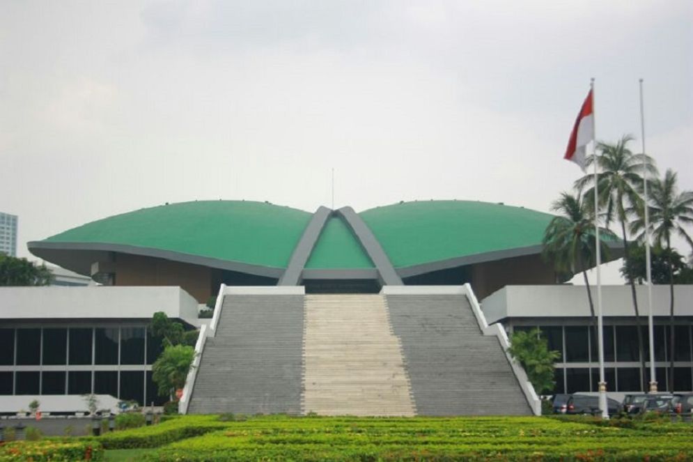 Ilustrasi Gedung DPR RI di Senayan Jakarta.