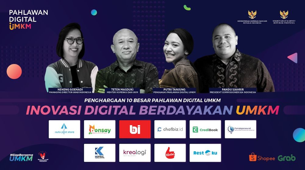 <p>Inovasi Digital Berdayakan UMKM. Sumber: Setkab.</p>
