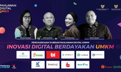 <p>Inovasi Digital Berdayakan UMKM. Sumber: Setkab.</p>
