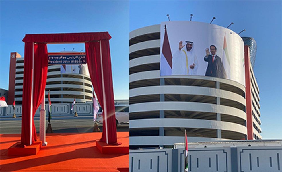 <p>Uni Emirat Arab (UEA) meresmikan Jalan “Presiden Joko Widodo&#8221; oleh Chairman Abu Dhabi Executive Office, Sheikh Khalid bin Mohammed bin Zayed Al Nahyan, di Abu Dhabi, Uni Emirat Arab, Senin, 19 Oktober 2020 / Dok. Kominfo</p>
