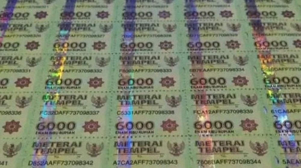 <p>Materai Rp6.000 / Tokopedia.com</p>
