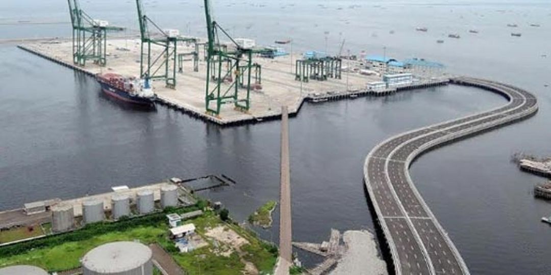 <p>Proyek infrastruktur Pelabuhan Patimban, Subang, Jawa Barat. / Kppip.go.id</p>
