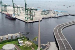 <p>Proyek infrastruktur Pelabuhan Patimban, Subang, Jawa Barat. / Kppip.go.id</p>