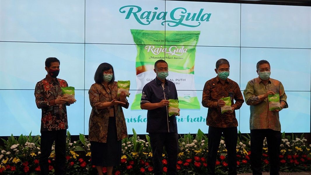 <p>Rebranding Raja Gula produksi BUMN PT Rajawali Nusantara Indonesia (Persero) / Dok. RNI</p>
