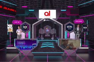 <p>Booth Akulaku Finance Indonesia dalam BIK Expo 2020</p>