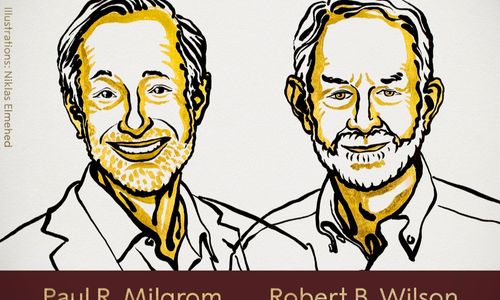 <p>Paul Milgrom dan Robert Wilson meraih hadiah Nobel Ekonomi 2020. Dok: The Nobel Prize, Twitter.</p>
