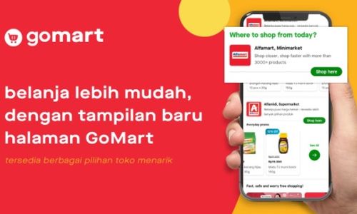 <p>Gojek melalui fitur GoMart kini menghadirkan mitra Alfamidi untuk melayani kebutuhan belanja pelanggan. / Gojek</p>
