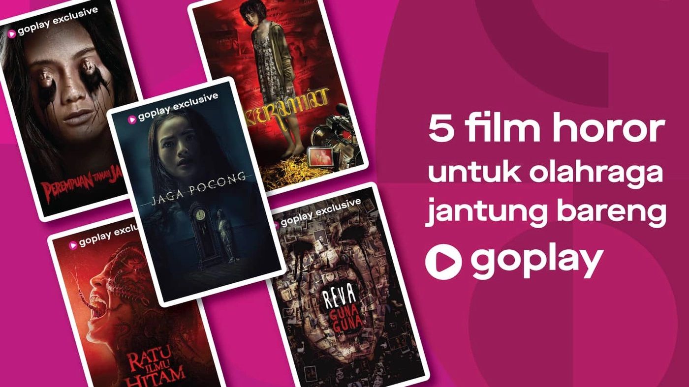<p>Lima film horor berikut bisa ditonton di GoPlay, layanan video on demand streaming dari Gojek. / Sumber: Gojek</p>
