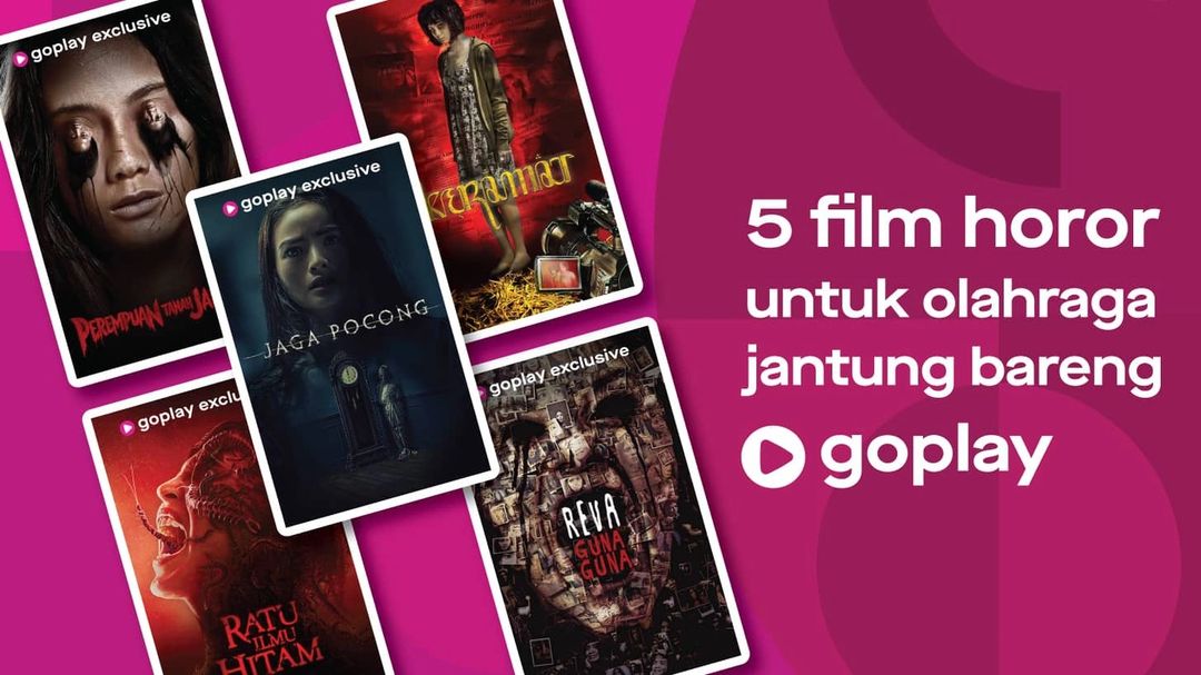 <p>Lima film horor berikut bisa ditonton di GoPlay, layanan video on demand streaming dari Gojek. / Sumber: Gojek</p>
