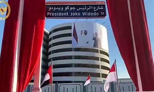 <p>Jalan Presiden Joko Widodo di Uni Emirat Arab/KBRI UEA</p>